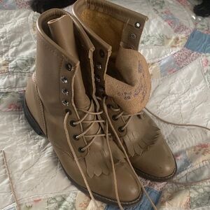 Older rodeo drive roper boots tan like new size 7m